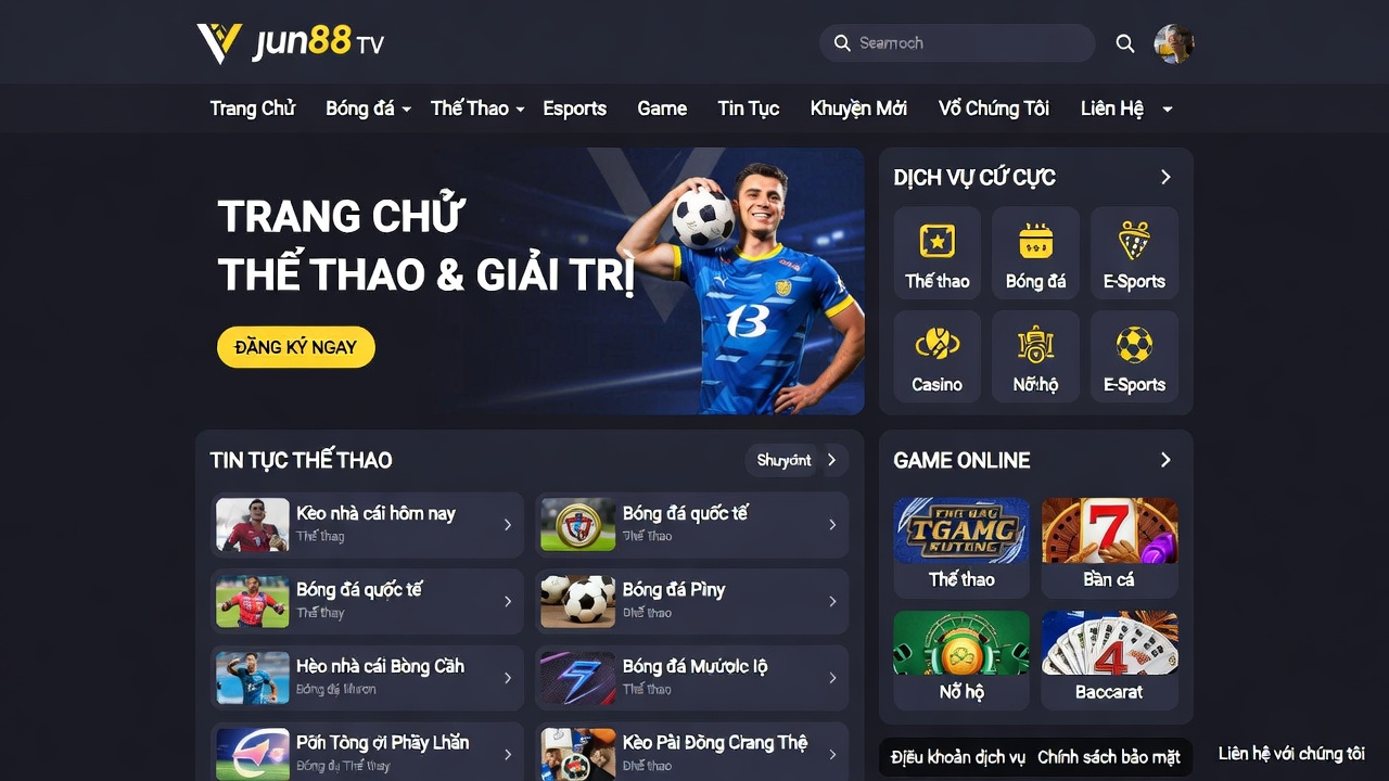 jun88 TV Cập Nhật Giao Diện Mới